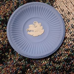 Wedgewood vintage plate saucer light blue made in England collectable